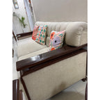 Cream Fabric 3-Seater Sofa, Frame Repair Required - used living-room in Delhi - photo 6