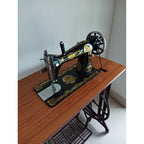 Usha sewing machine with treadle table and stand - photo 4