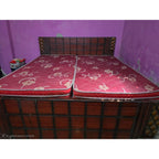 King Size Wooden Bed with 2 Mattresses