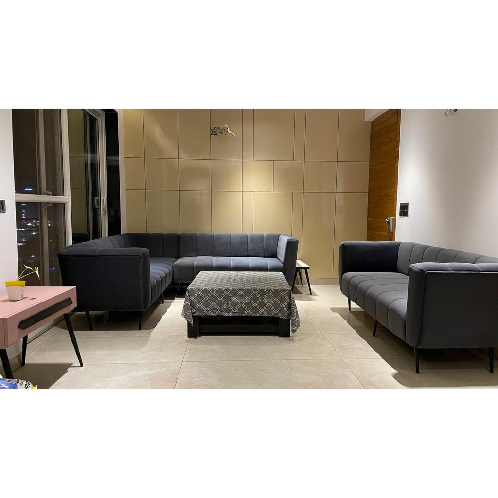 3 + 3 + 2 seater L shape sofa with Centre Table - photo 7 - Ghaziabad