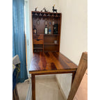 Wooden Street Sheesham Wall Bar Unit - used bar unit in Gurugram - photo 3
