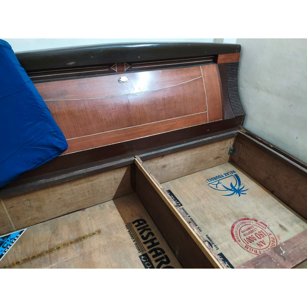 Double Storage Bed with Mattress - used bedroom in Delhi - photo 3