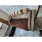 3-Seater Brown and Beige Fabric Sofa - used Living Room in Delhi - photo 2
