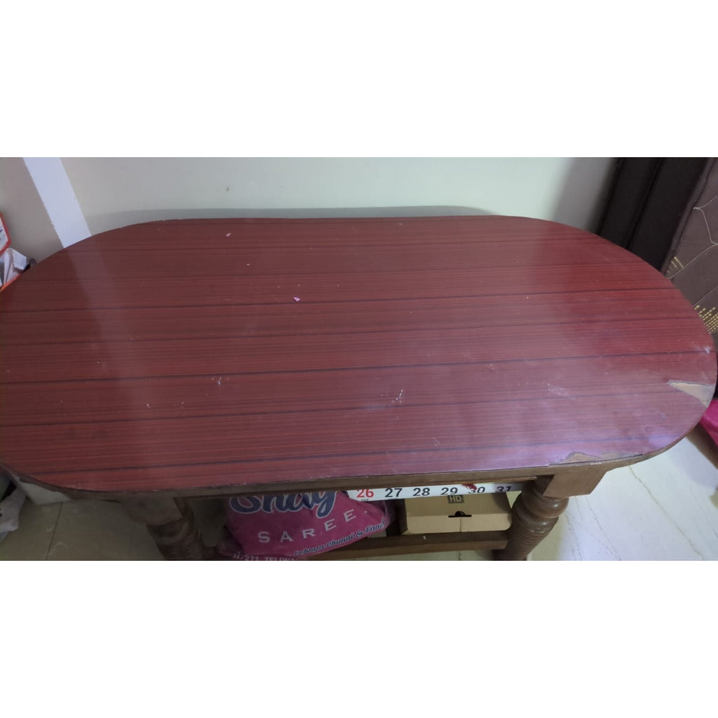 3+1+1 Wooden Sofa Set with Centre Table - used Living Room in Delhi - photo 7