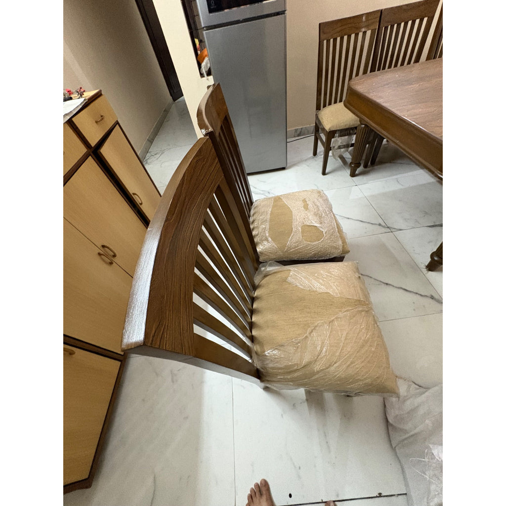 6-Seater Wooden Dining Table Set - used dining set in Delhi - photo 2