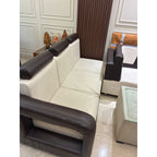 L-Shaped 5-Seater Fabric Sofa - used living room in Delhi - photo 1