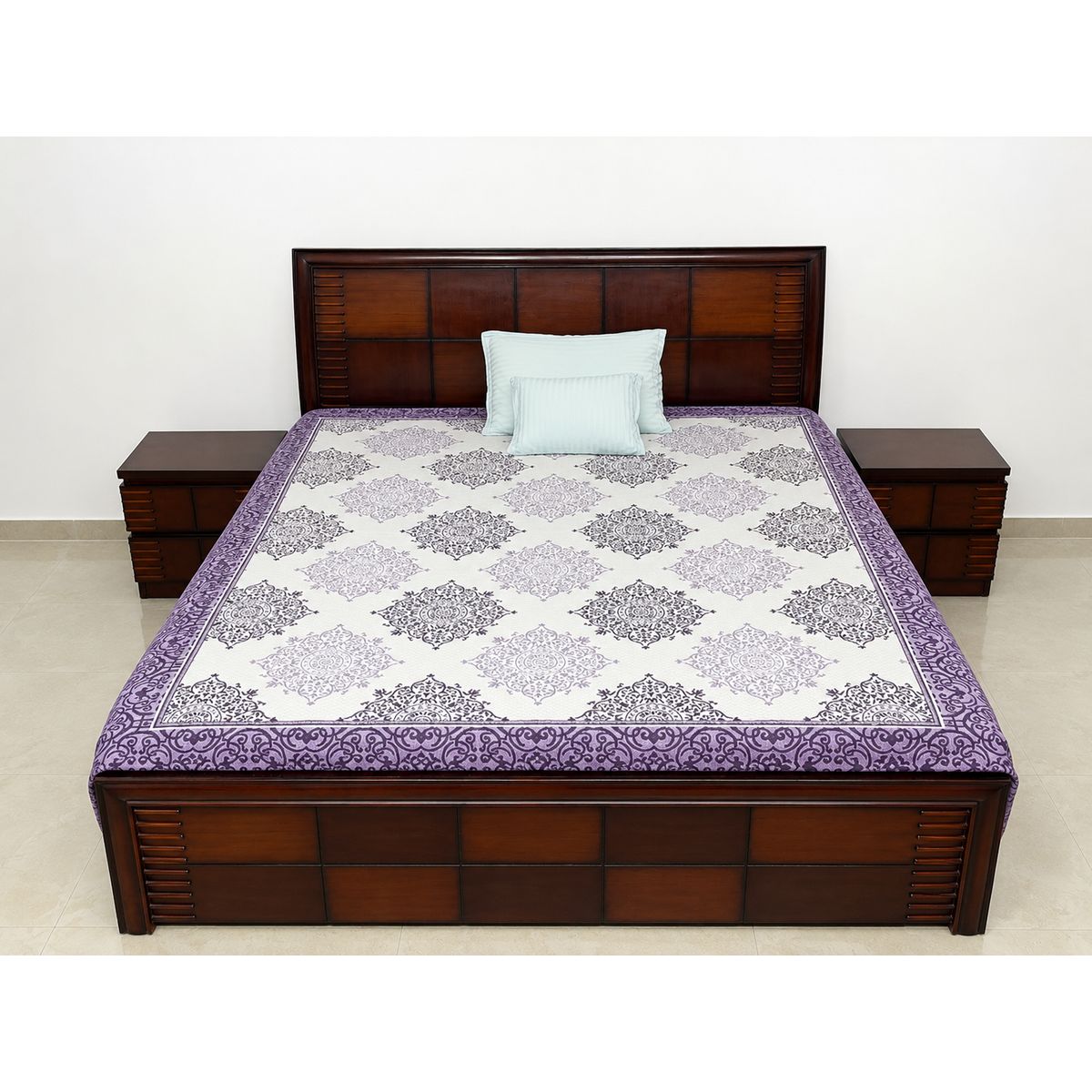 Sangwan King Bed with Hydraulic Storage - Front View