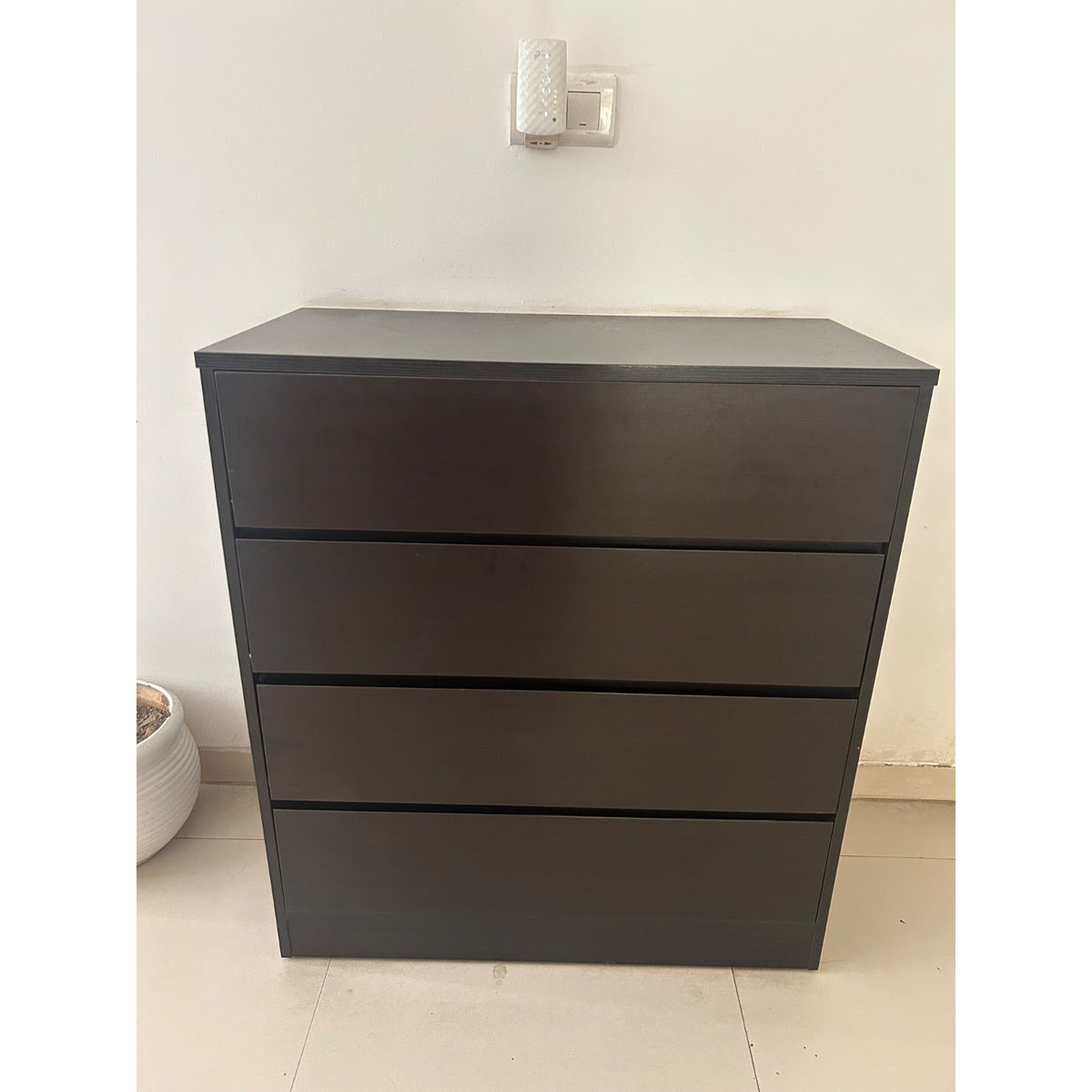 Pepperfry 4-Drawer Chest, Wenge - used chest of drawers in Gurugram - photo 2