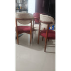 Teak Wood Dining Chairs Set of 3 - full view