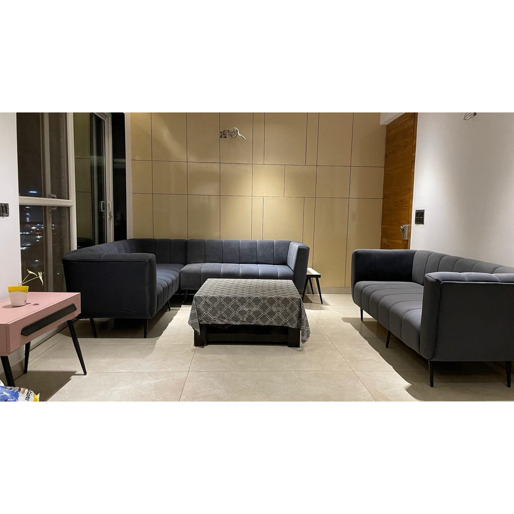 3 + 3 + 2 seater L shape sofa with Centre Table - photo 8 - Ghaziabad