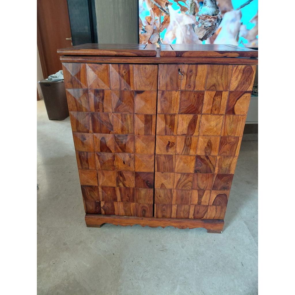 Pepperfry Sheesham Bar Unit - used living room in Gurugram - photo 3