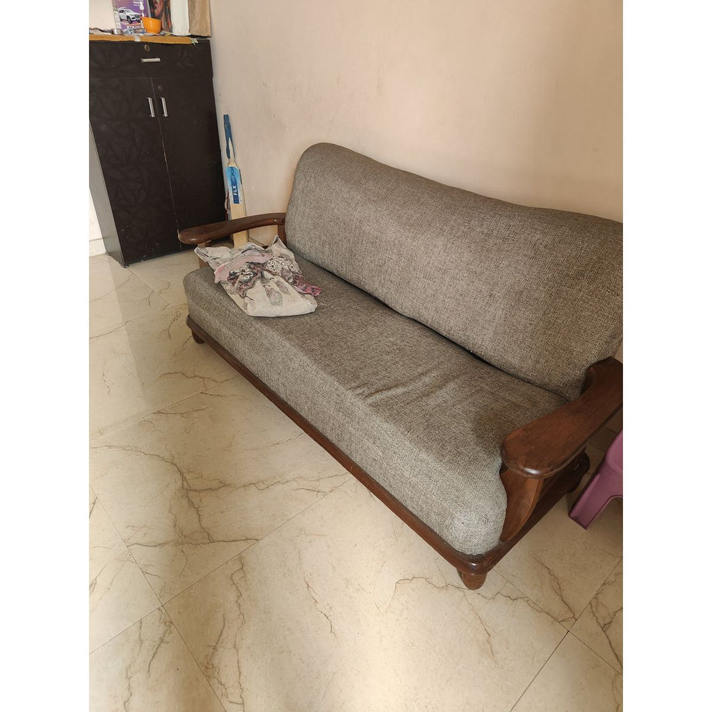Fabric Sofa Set 3+1+1 with Centre Table & Stools