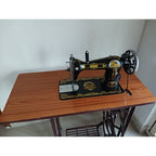 Usha sewing machine with treadle table and stand - photo 7