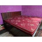 King Size Wooden Bed with 2 Mattresses