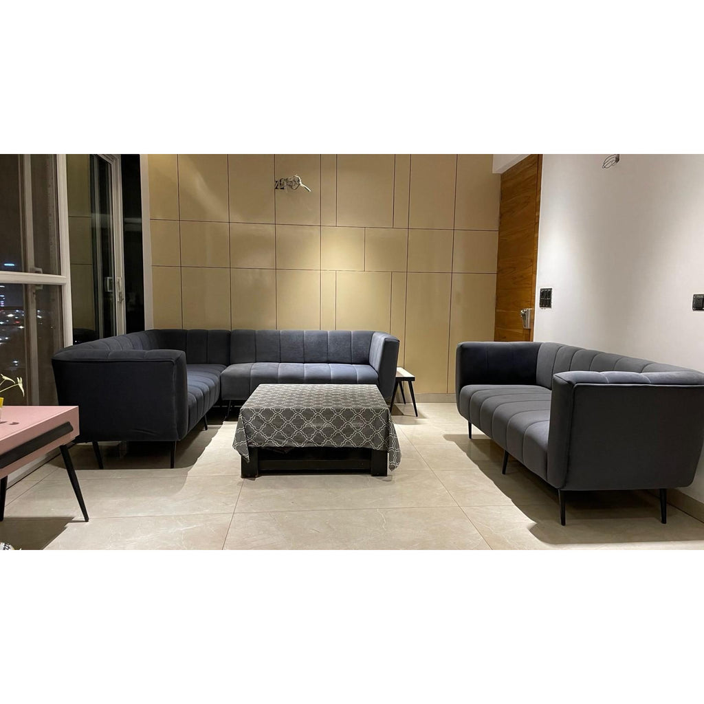 3 + 3 + 2 seater L shape sofa with Centre Table - photo 6 - Ghaziabad