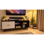 Black and White TV Cabinet - used living-room in Gurugram - photo 1