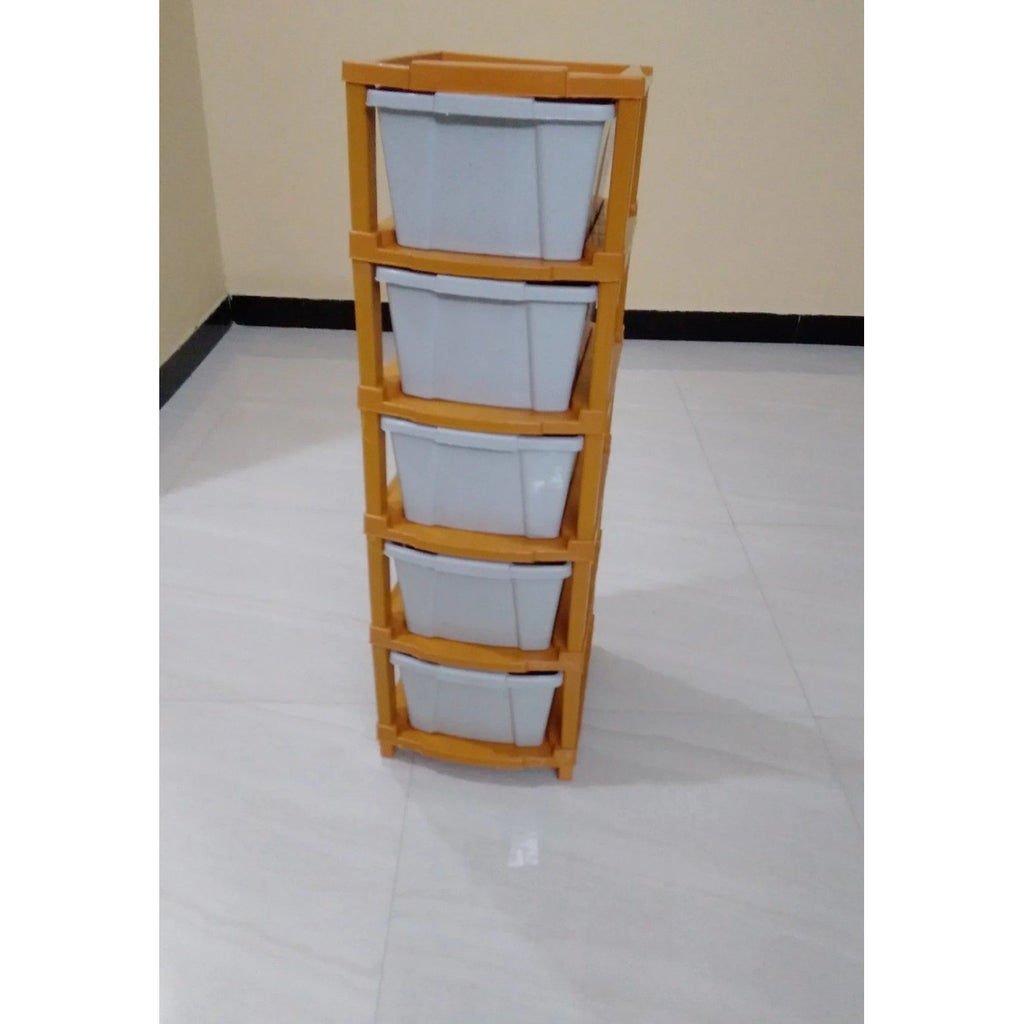 5-Drawer Plastic Storage Rack - used storage rack in Delhi - photo 1