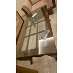 Sheesham Wood Coffee Table with Glass Top - used living-room in Gurugram - photo 1