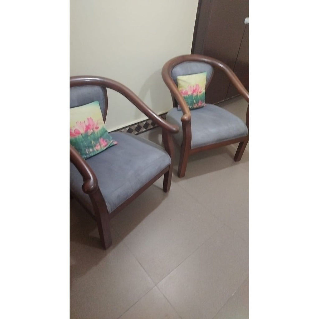 Mango Wood Sofa Chairs (Set)
