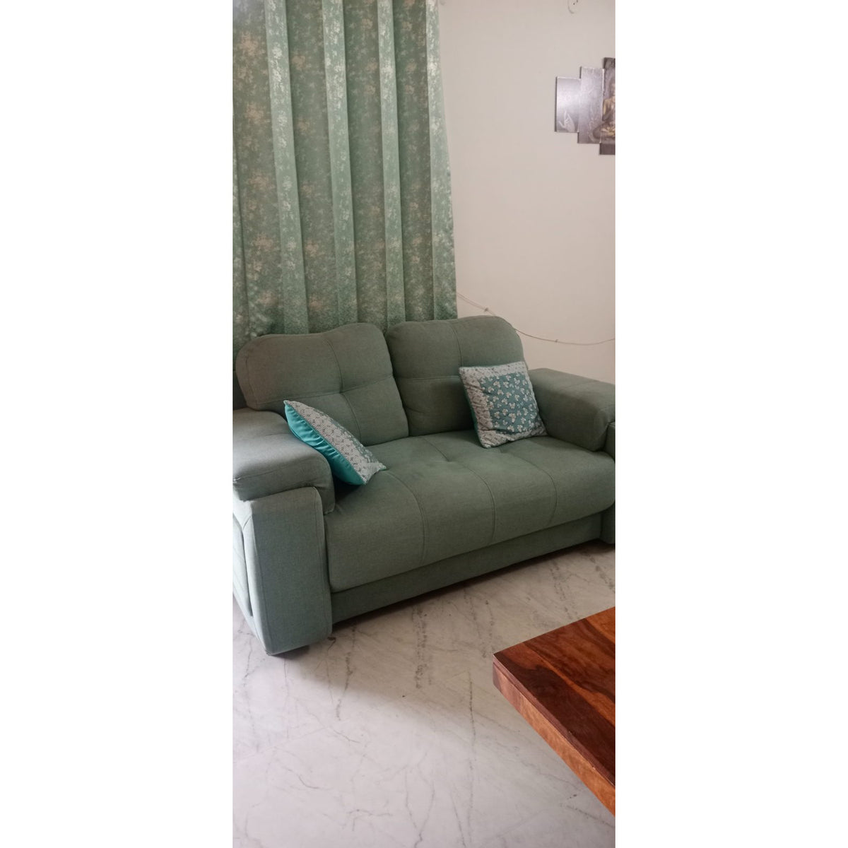 Teal 3+2 Sofa Set - used living room in Delhi - photo 5