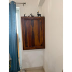 Wooden Street Sheesham Wall Bar Unit - used bar unit in Gurugram - photo 1