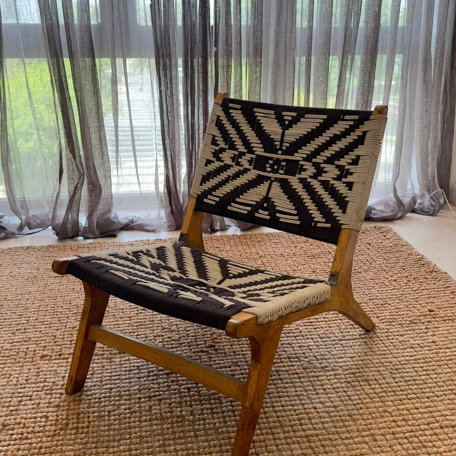 Handcrafted Wooden Lounge Chair